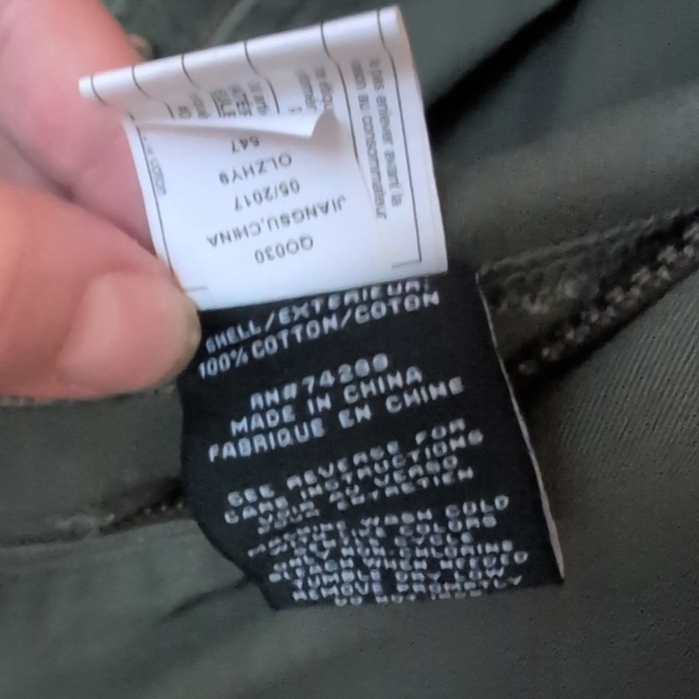 Madden NYC Twill Military Utility Jacket Olive Green Camo Sequins - Women's M - Picture 6 of 8